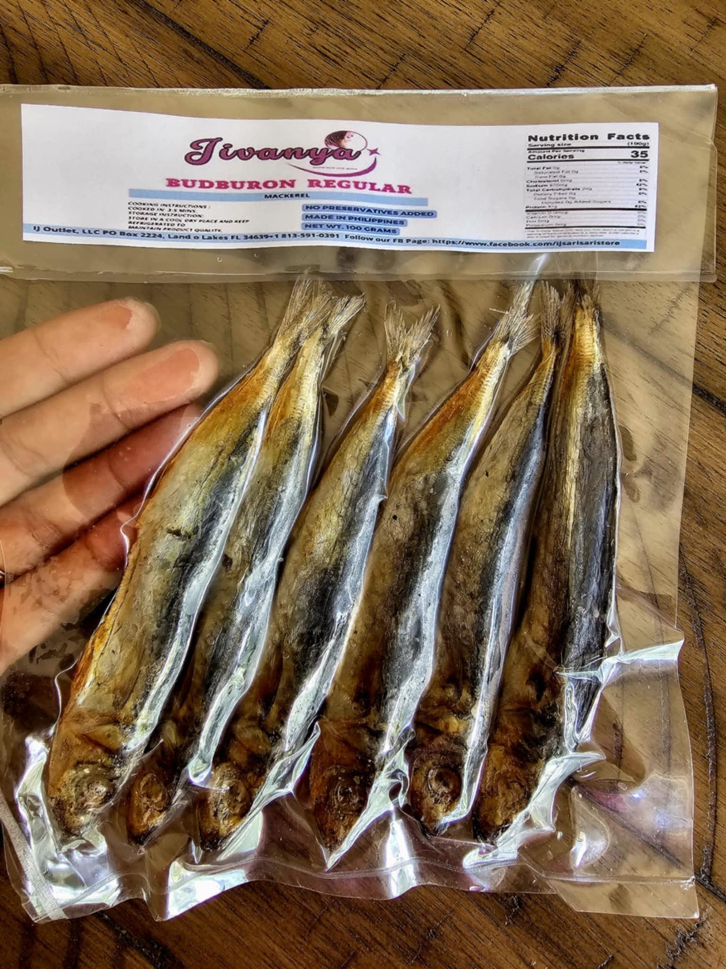 Dried Budburon - Mackerel Scad - 100/250 grams - 3.5/8.8 oz