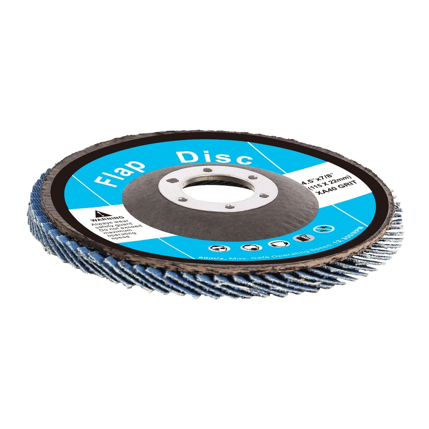 VEVOR Flap Discs Sanding Disc For Angle Grinder 40 Grit 10 Packs