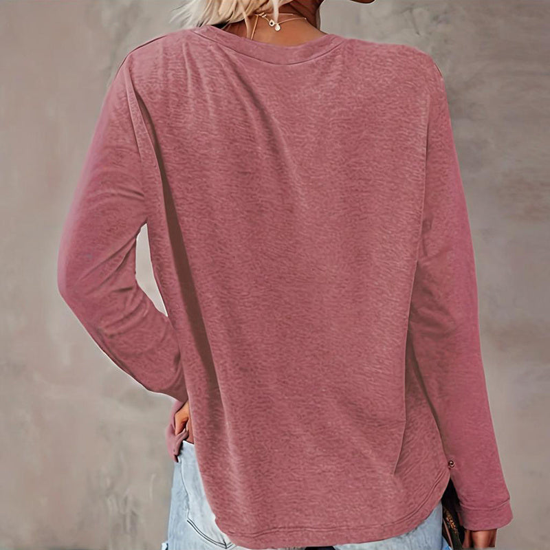 Christmas Shirts For Women, Cute Christmas Tree Graphic Long Sleeve T-Shirt, Funny Holiday Xmas Top For Party, Family Matching PJ Outfit