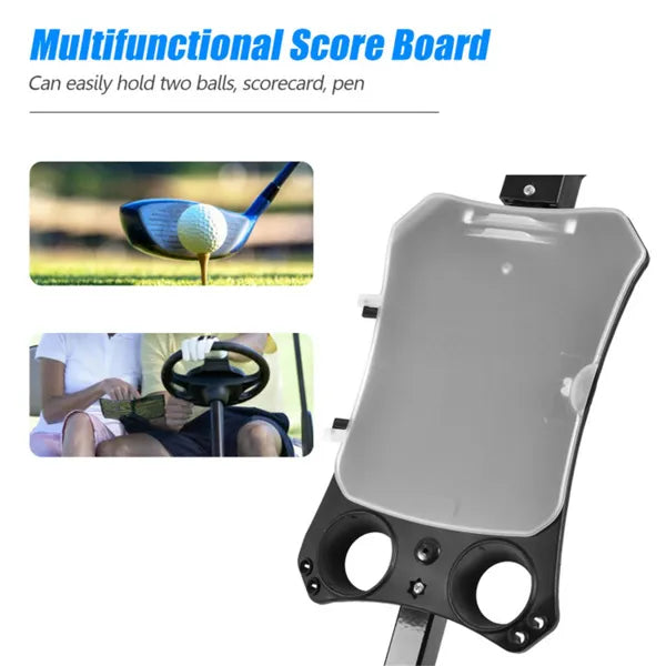 6lbs Lightweight Golf Push Cart - Steel Frame, Foldable Design, 9.5" Ball Bearing Wheels