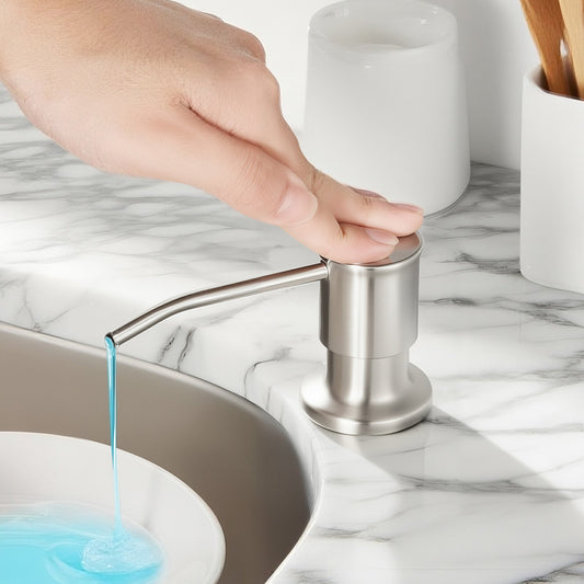 Built In Soap Dispenser For Kitchen Sink Stainless Steel Counter top Pump