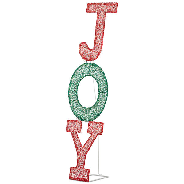 29X27X99cm, JOY Letter 2D Warm White Light, Mesh Powder 4.5V, 1.35W, Classic Elements Of Christmas Lighting