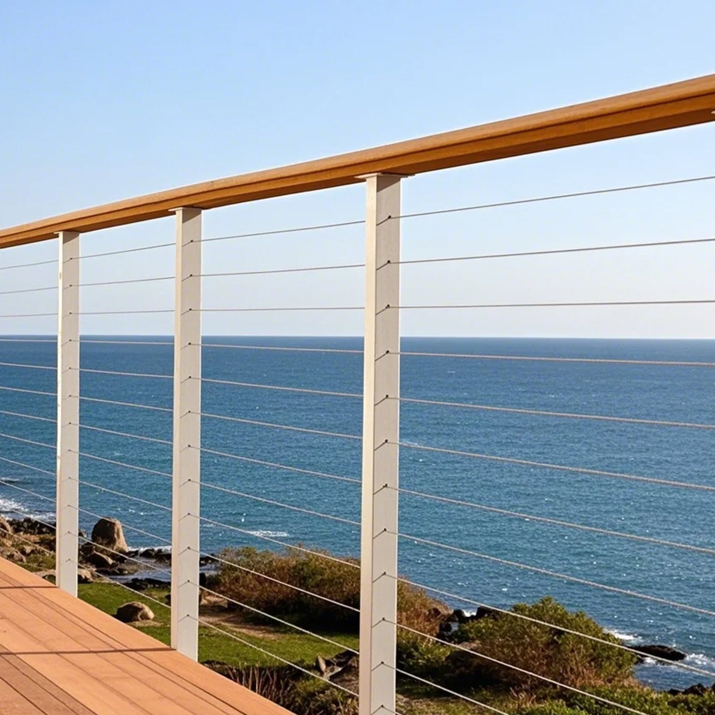 Carbon Steel Cable 7x19 Strands Steel Wire Rope 250 Ft Cable Railing