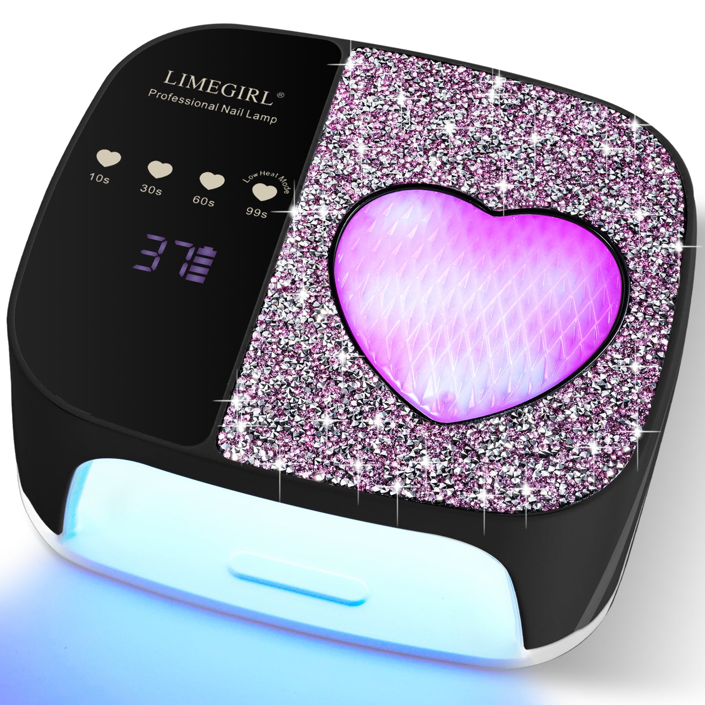 UV LED Nail Lamp Kit For Gel Polish Professional Fast Curing Dryer Light Set With 4 Timer Settings Cordless Rechargeable Nail Art Cure Machine For Manicure Pedicure At Home And Salon