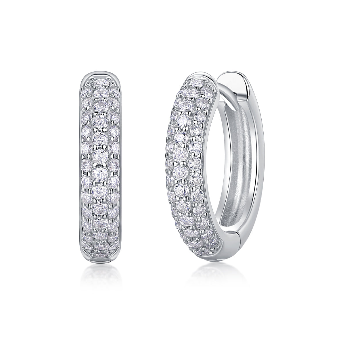 1Corner Star Diamond Set Moissanite Silver Earrings Luxury Fashion Diamond Earrings Stud Earrings Prohibit TikTok sales