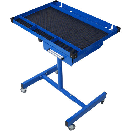 Adjustable Tear Down Work Table With Drawer For Garages, Repair Shops, And DIY, Portable, 4  2.5 Swivel Casters, 220 Pound Capacity, Rubber Corners, Heavy Duty Steel,