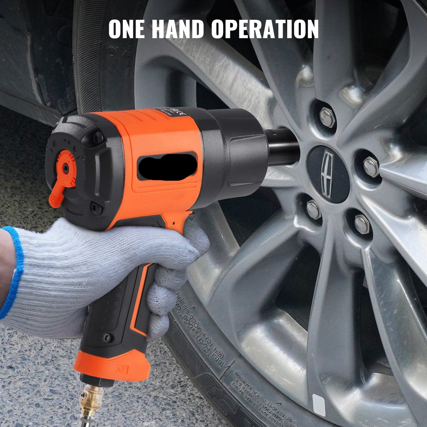 Air Impact Wrench  Square Drive 1400ft-lb Nut-busting Torque 90-120PSI
