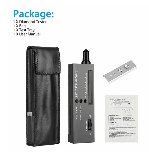 Portable Diamond Tester Selector Illuminated Jewelry Gemstone Testing Tool Kit