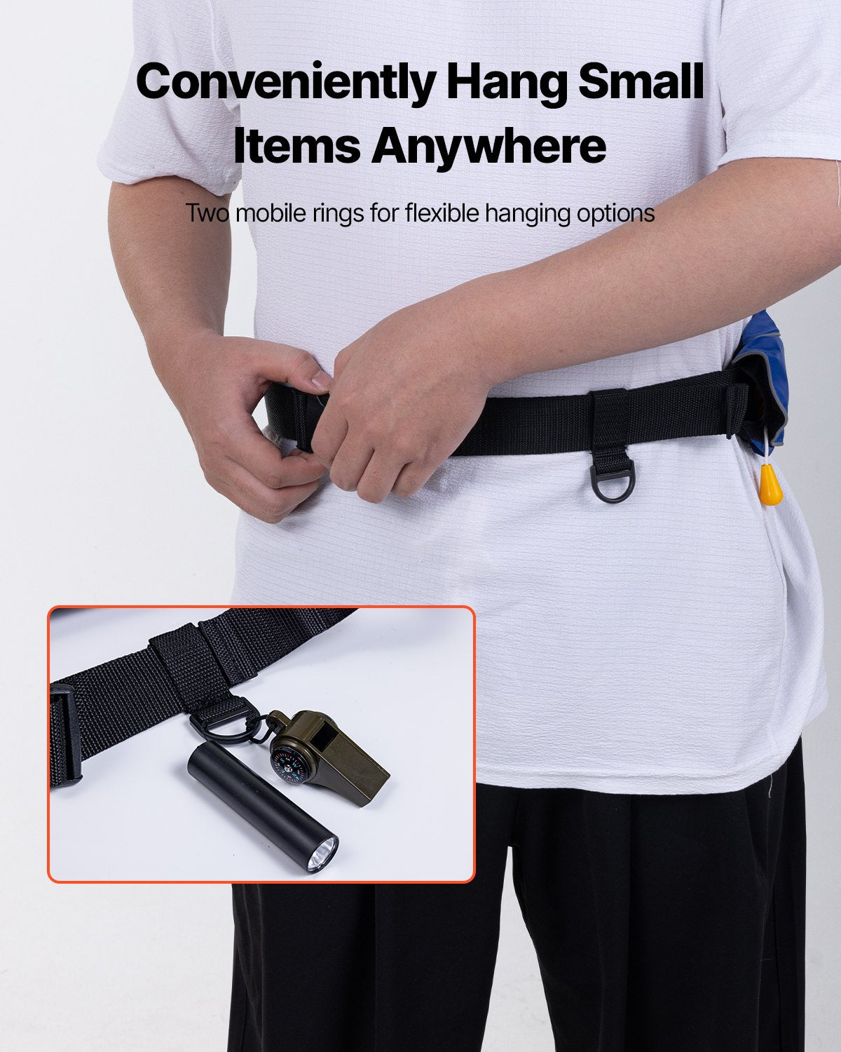 Manual Inflatable Belt Pack For Adults PFD Blue CO2 Cylinder Not Included