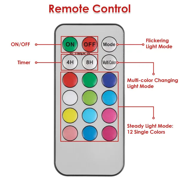 3Pcs/6Pcs/9Pcs Quantity Options Christmas Flameless LED Candles Deer Flickering Candle Lights Pillar Candles With 3 Lighting Modes Timer Remote Control