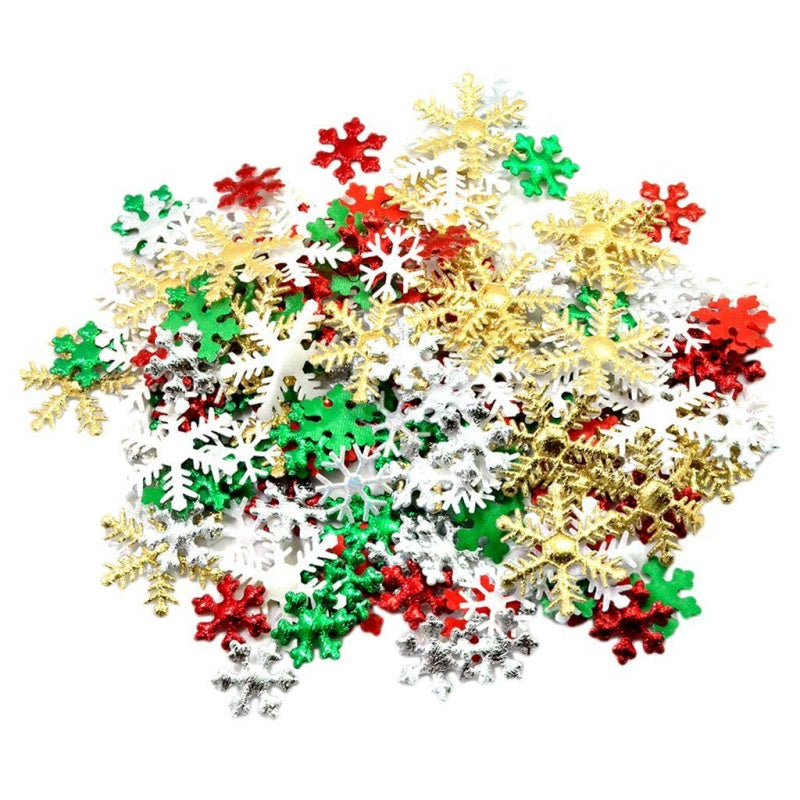 200 Snowflake Flat Decorations For Handmade Card Making