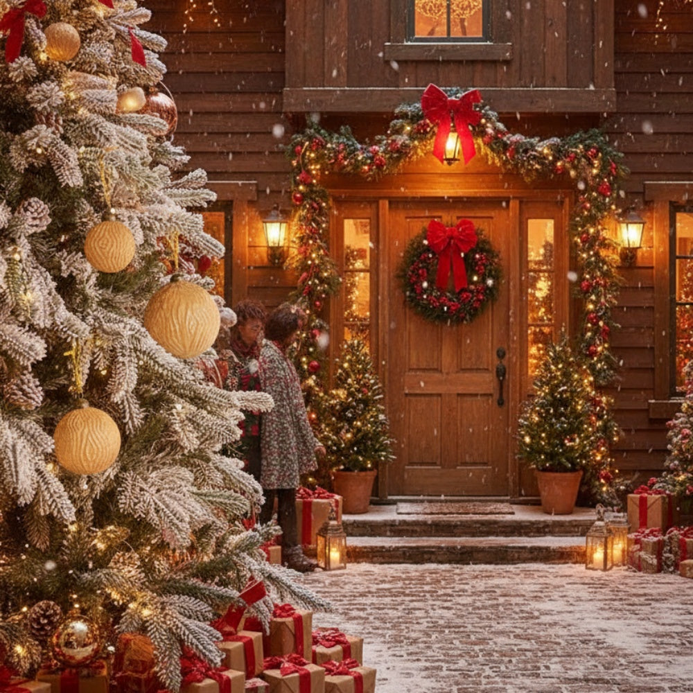 6PCS Set 3.9in Glass Christmas Tree Ball Ornaments Shimmering Hanging Decor For Holiday Tree Party Festive Home Decor