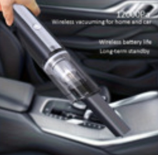 White Wireless Automobile Folding Vacuum Cleaner Hand-held High-power Strong Suction Vacuum Cleaner