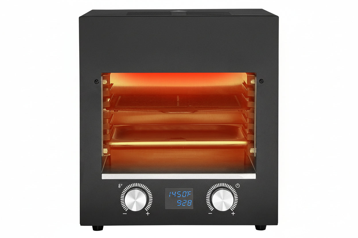 Electric Steak Grill, 1800W Smokeless Infrared Electric Broiler, 1450°F Stainless Steel Steak Cooker With 6-Tier Adjustable Rack, Electric Infrared Grill For BBQ, Toast, Grill, Indoor