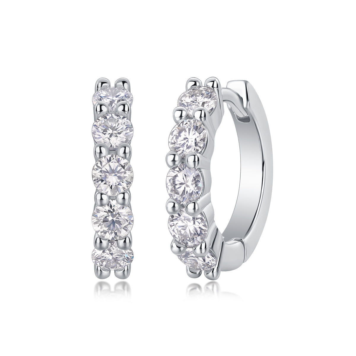1Dawn Diamond Set With Moissanite Silver Earrings Luxury Fashion Diamond Earrings Stud Earrings Prohibit TikTok sales