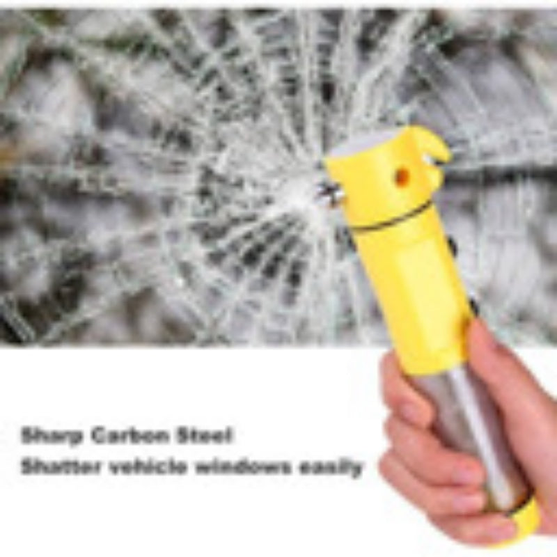 Red&Yellow Multi-functional Car Safety Hammer With Flashlight