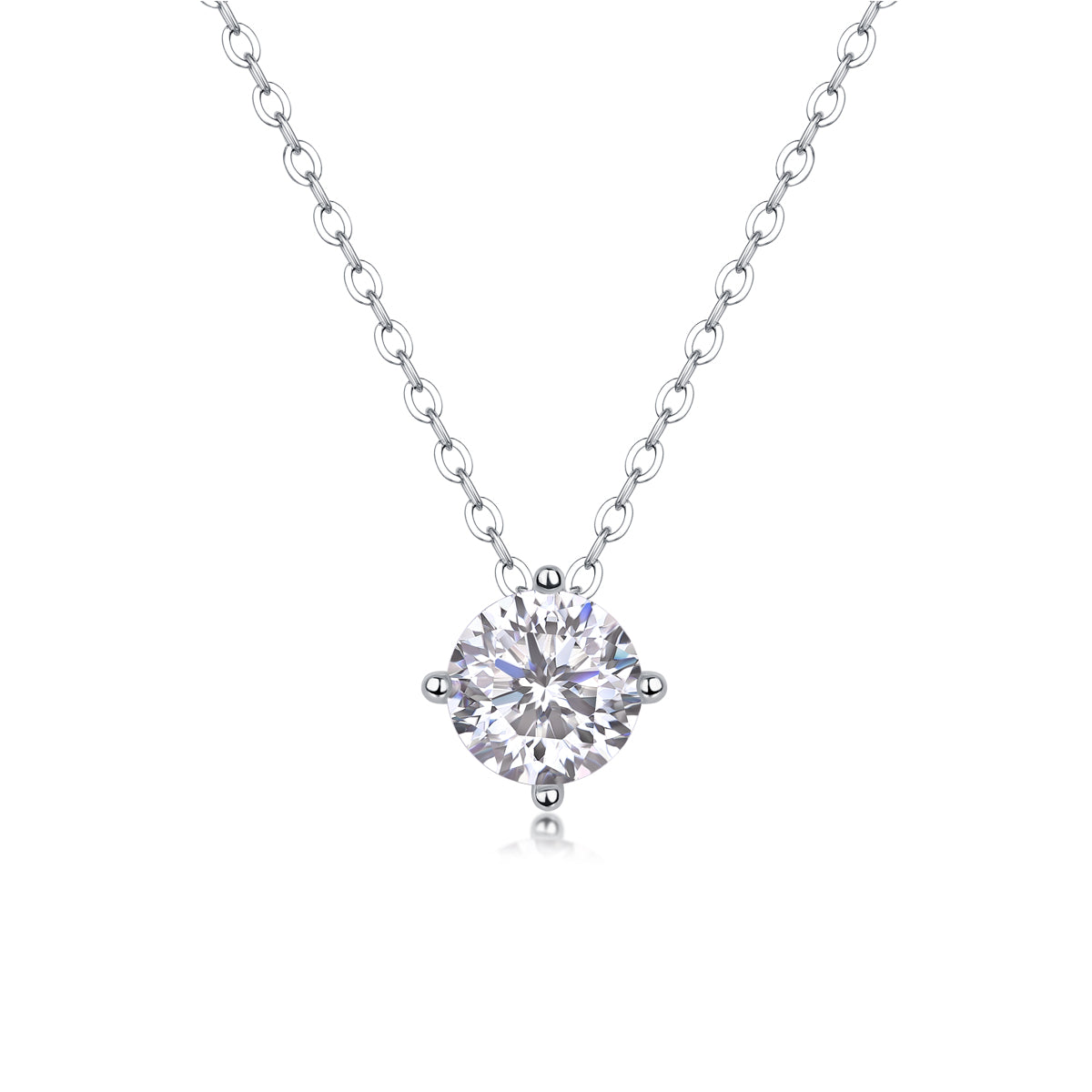 True Heart - A Fashionable And Luxurious Diamond Jewelry Pendant Set With 1-carat Moissan Diamond S925 Sterling Silver