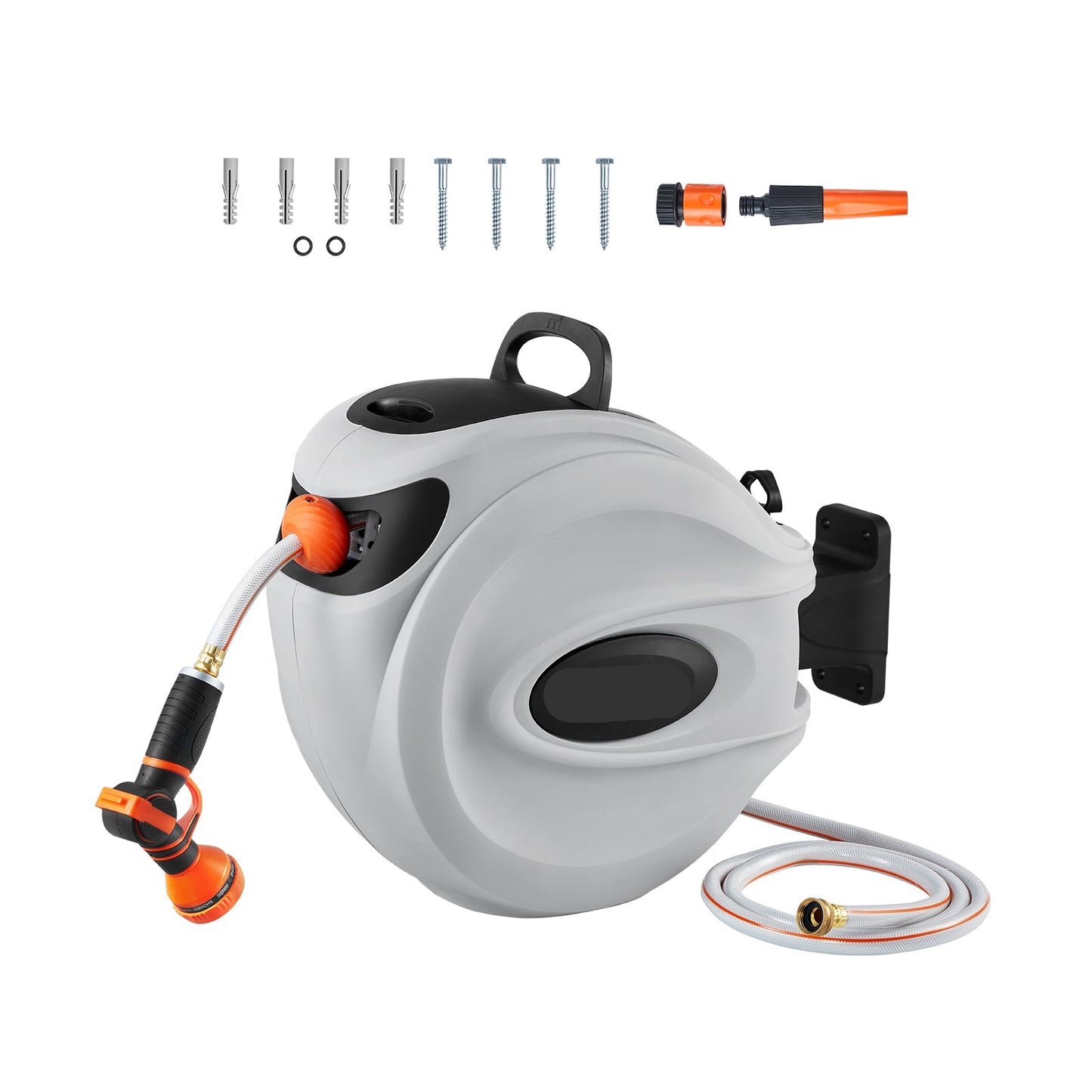 Retractable Hose Reel Water Hose Reel   Swivel Wall-Mounted