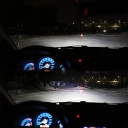 Silver Integrated Car Headlights