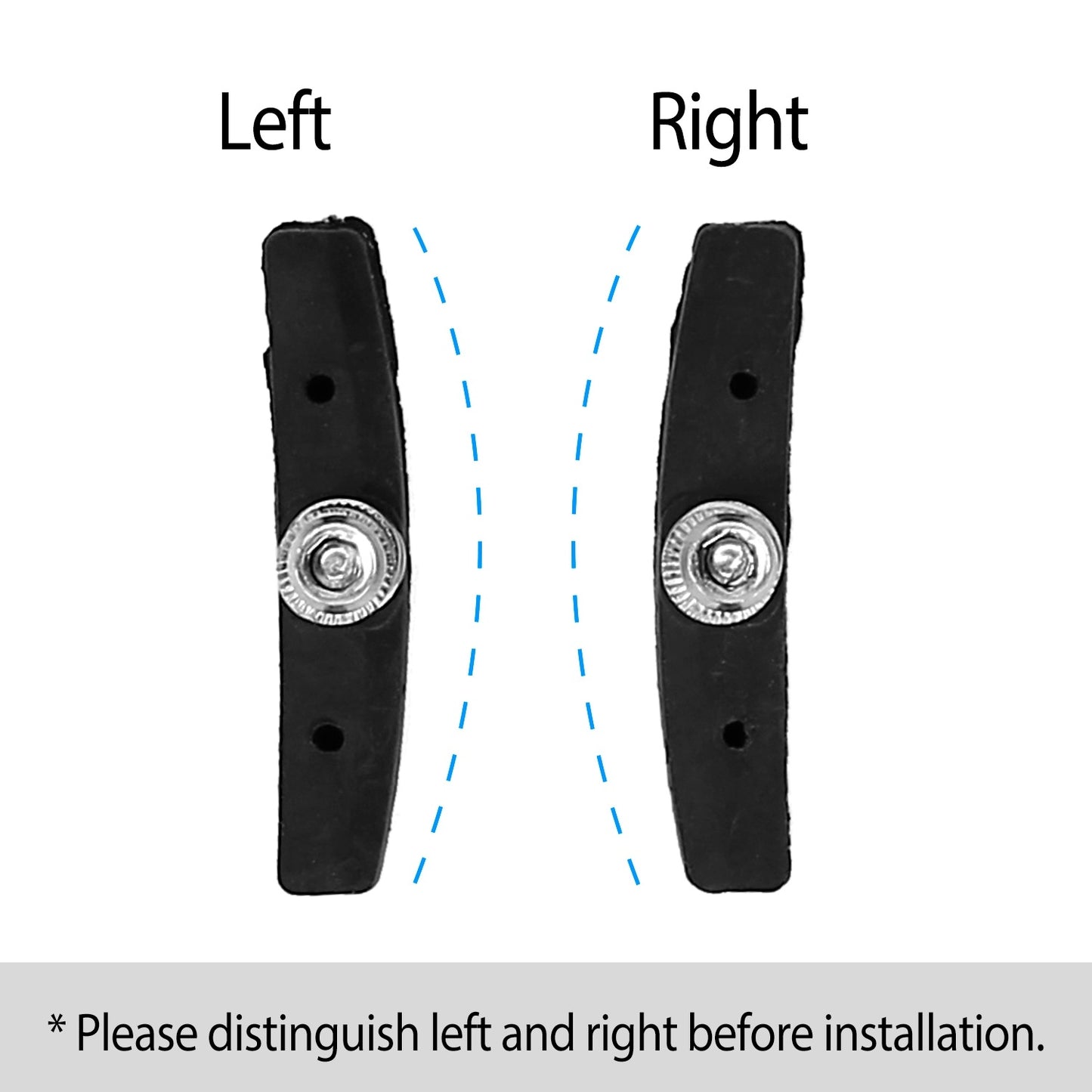 5 Pairs V Bike Brake Pads Road Mountain Bicycle V-Brake Blocks Set 70mm Non-Slip V Bicycle Stop Caliper With Hex Nuts And Spacers