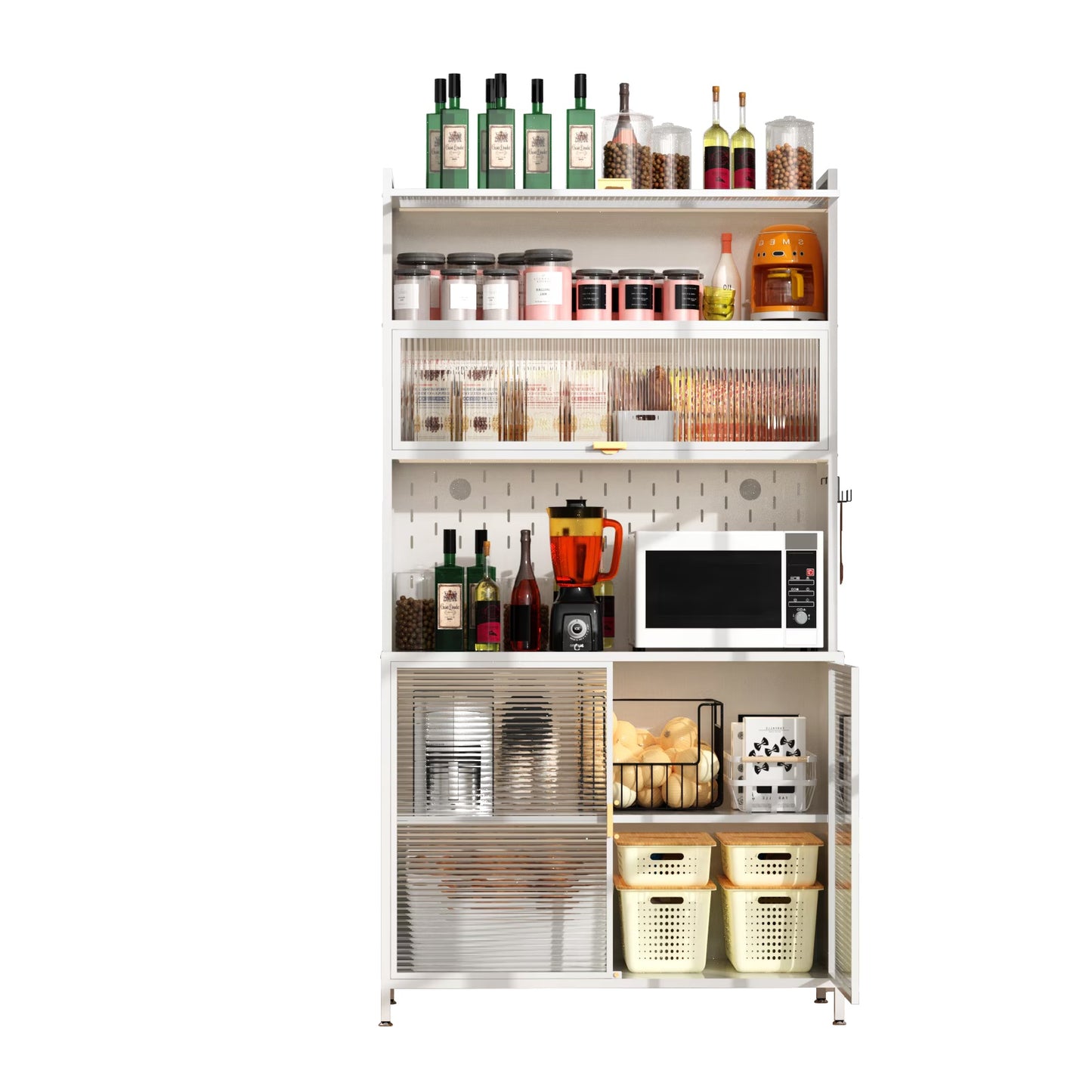 6 Tiers Of Flip Door Storage Room Cabinets