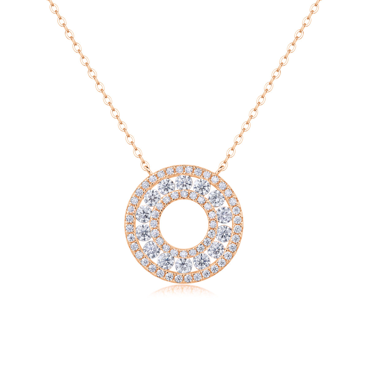 Reciprocating - A Fashionable And Luxurious Diamond Jewelry Pendant Set With Moissanite S925 Sterling Silver