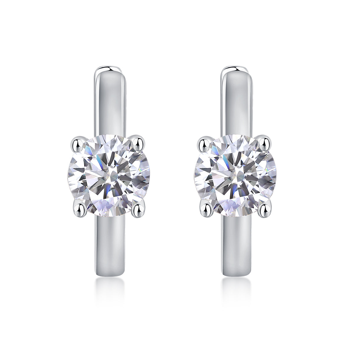 1Set Out To The Heart Of Luxury Fashion Diamond Earrings Stud Mossan Diamond Silver Ornaments Prohibit TikTok sales