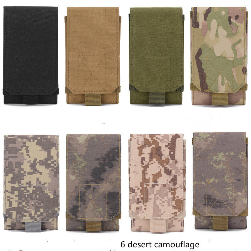 Molle Mobile Phone Bag Waist Bag Men's Sports Running Coin Purse Universal Multifunctional Vertical Belt Portable Wear Belt