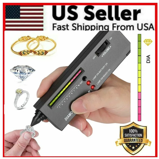 Portable Diamond Tester Selector Illuminated Jewelry Gemstone Testing Tool Kit