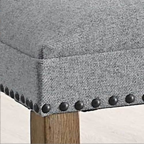 Grayson - Counter Chair With Nailhead Dark Gray Set of 2