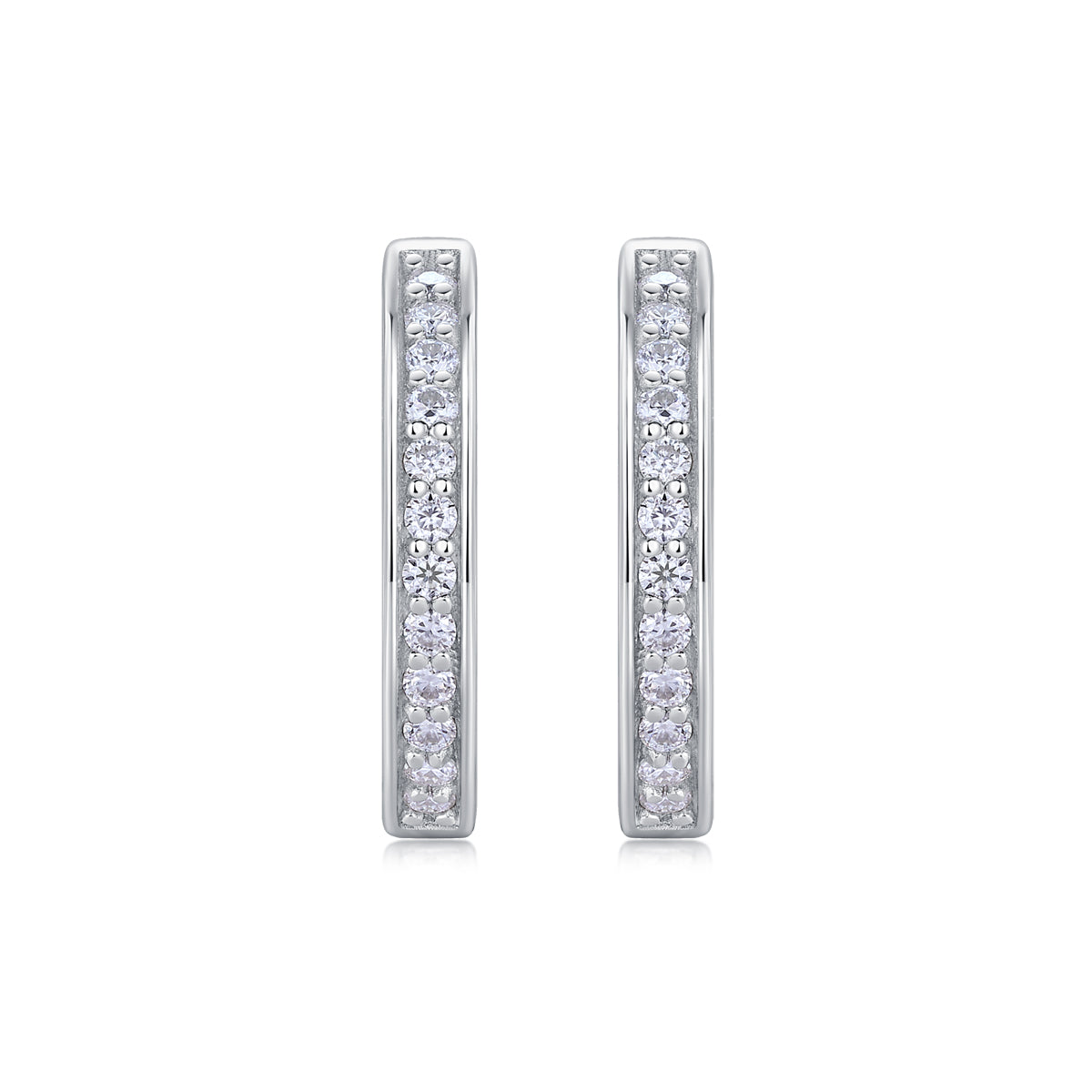 Morning Dew - Fashionable And Luxurious Diamond Jewelry Set With Moissanite S925 Sterling Silver And Platinum-plated Stud Earrings