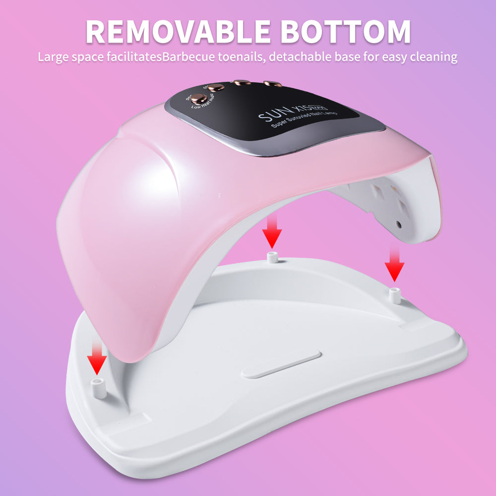 UV LED Nail Lamp, Professional Nail Dryer For Gel Polish Curing - 4 Timer Settings, Fast Drying For Fingers And Toes, Home Salon Manicure Light