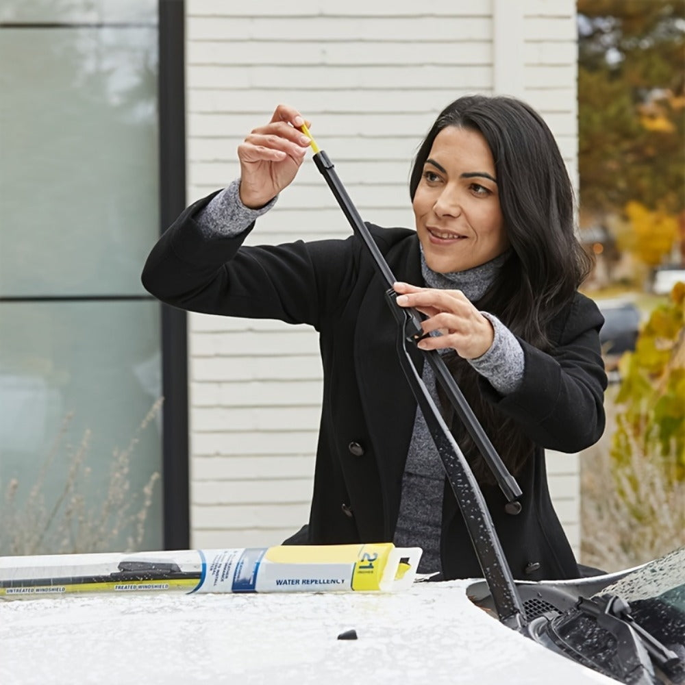 2-In-1 Wiper Blades,26 Inch Windshield Wipers, Automotive Replacement Windshield Wiper Blades With Patented Rain-X Water Repellency Formula