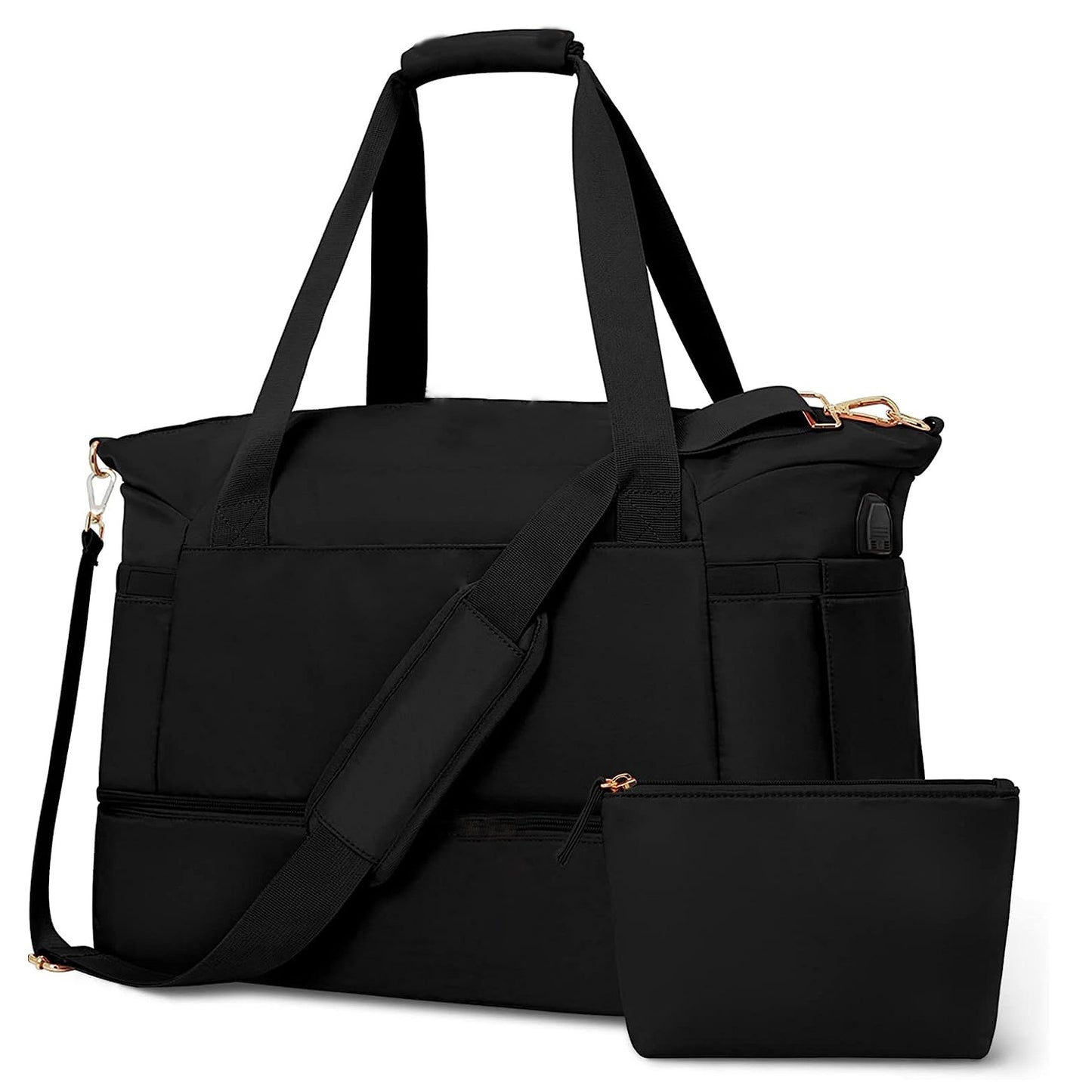 Travel Duffel Bag Sports Gym Bag For Girls Teen Birthday Gifts, Personal Item Weekender Bag Carry On Tote Bags For Women Men,Waterproof Overnight Luggage Bag With Trolley Sleeve