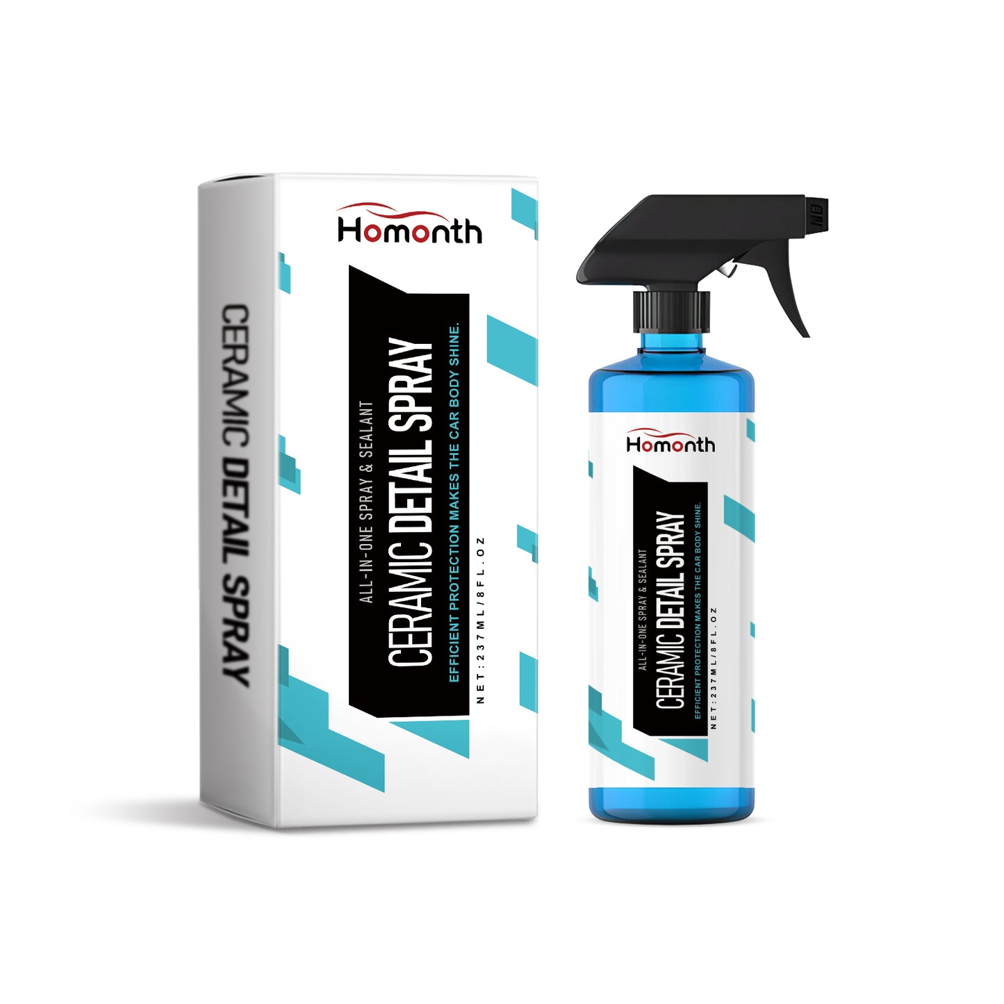 Homonth Car Ceramic Detail Spray - Car Paint Maintenance, Stain Removal, Waterproof, Transparent Coating Protection Spray