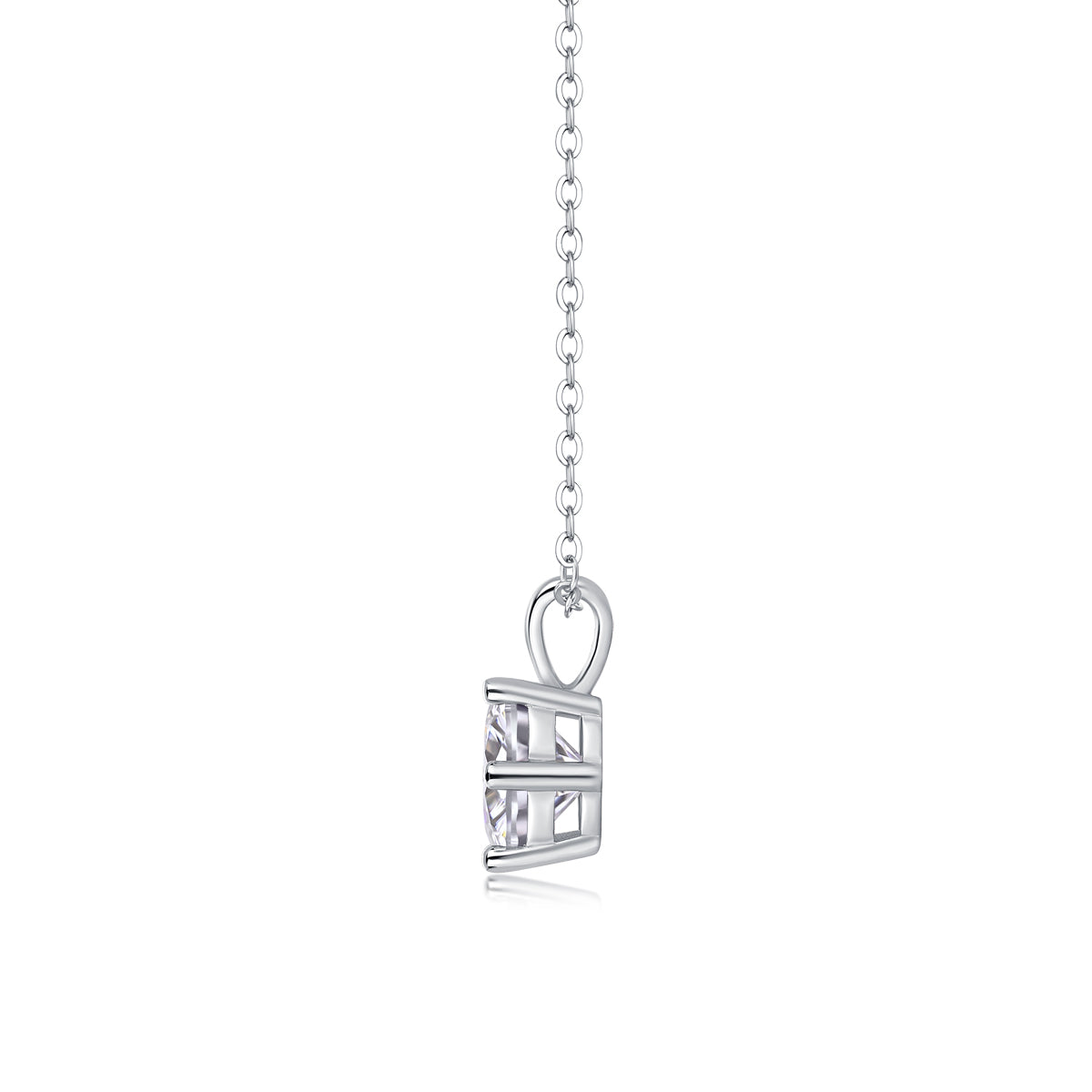 Romantic Mark - A Fashionable And Luxurious Diamond Jewelry Pendant Set With 2-carat Moissanite S925 Sterling Silver