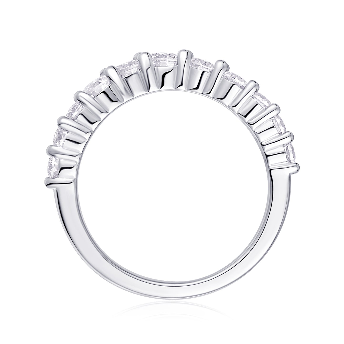 1Crown Diamond Ring Wedding Ring Luxury Fashion Set Moissanite Silver Ring