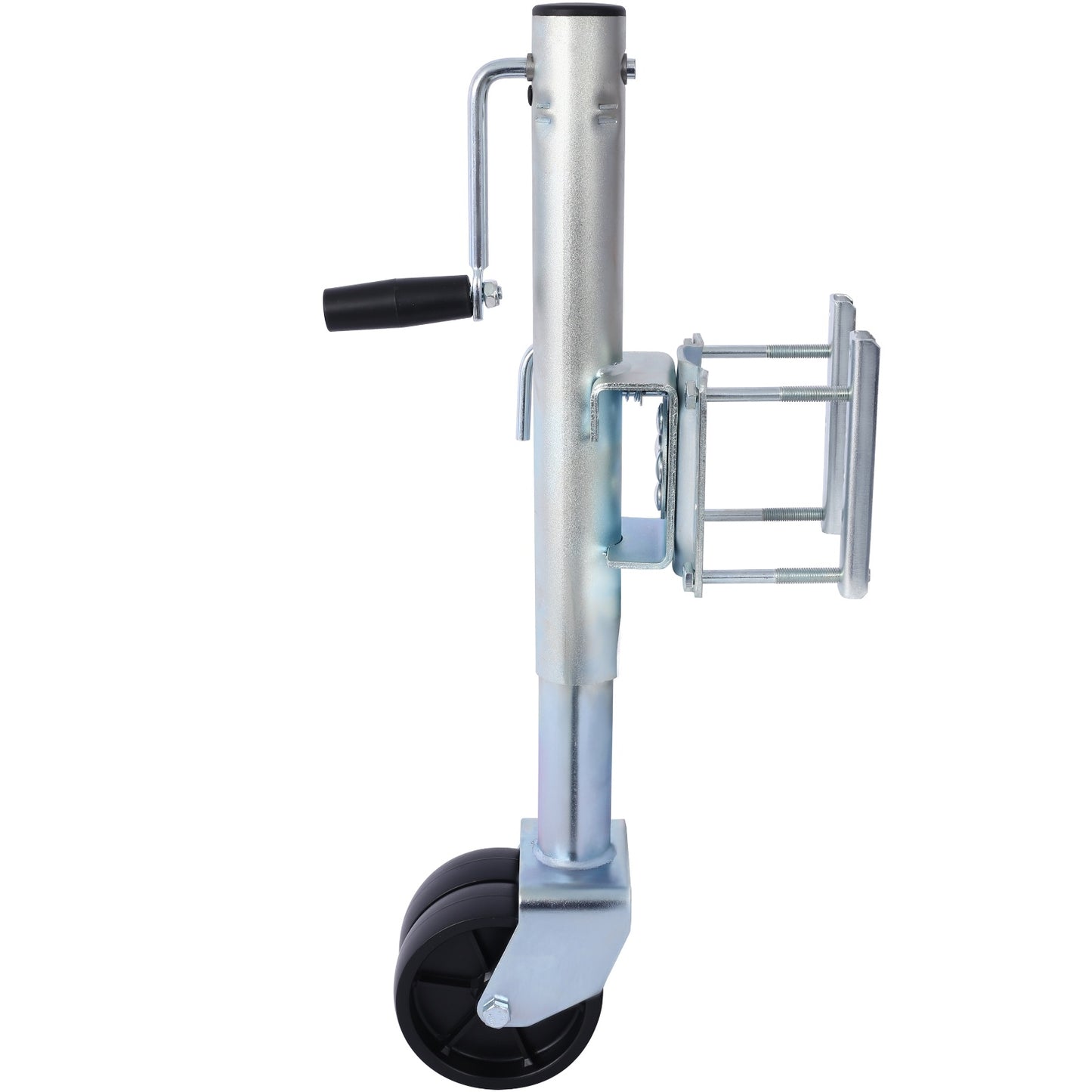 1500lbs Trailer Jack With Double Wheel, Adjustable 12  Lift Travel, Boat On For Boat RV Utility, Swi
