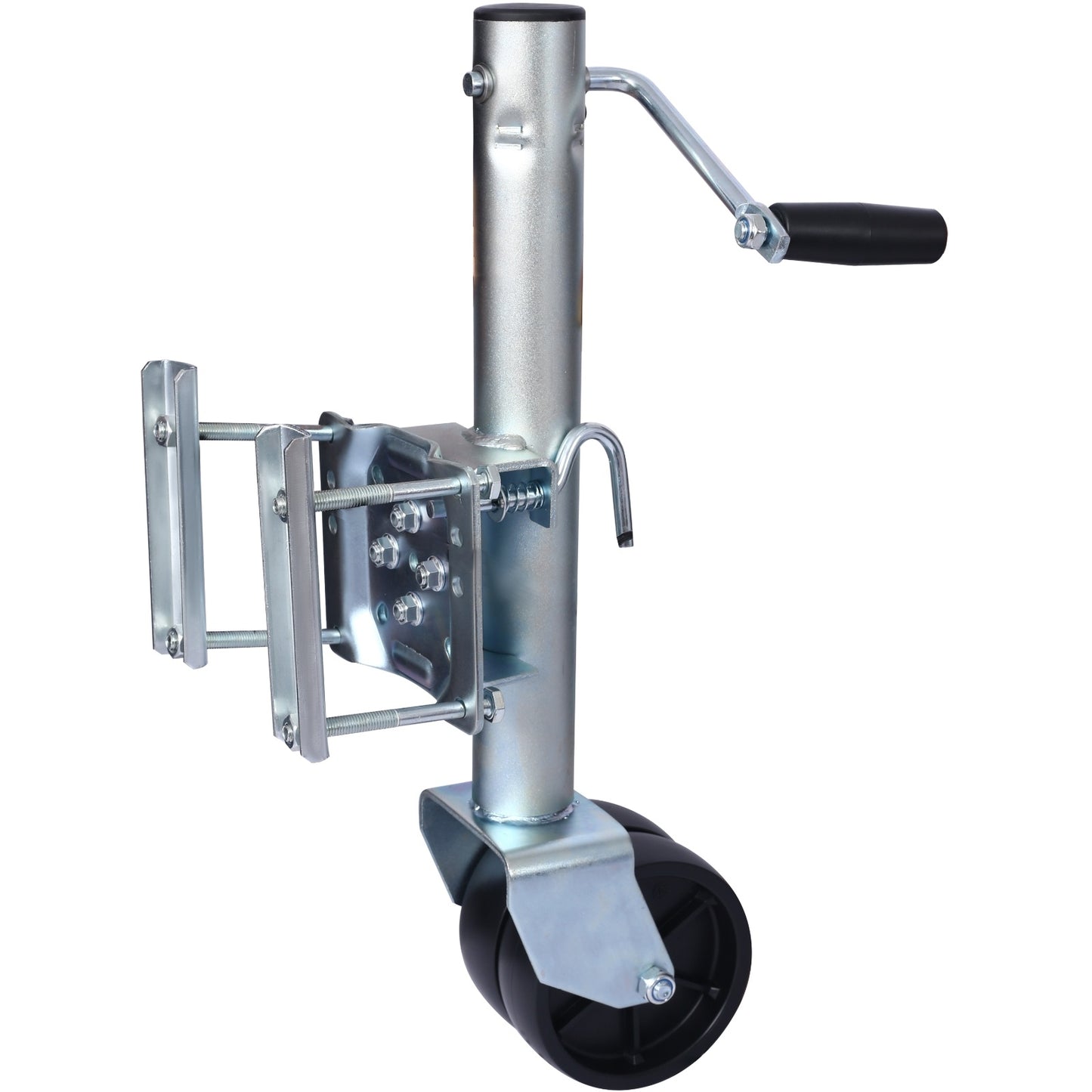 1500lbs Trailer Jack With Double Wheel, Adjustable 12  Lift Travel, Boat On For Boat RV Utility, Swi