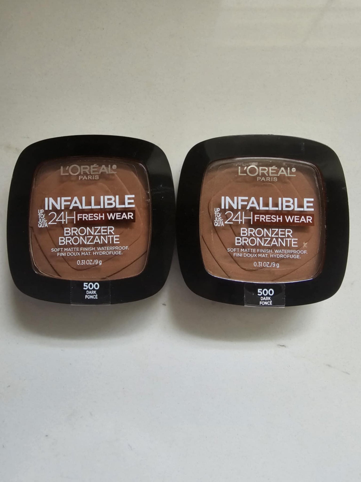 Infallible UP TO 24h Fresh Wear Bronzer Bronzante Soft Matte Finish 2pcs