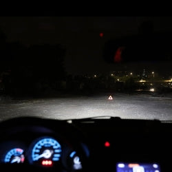 Silver Integrated Car Headlights