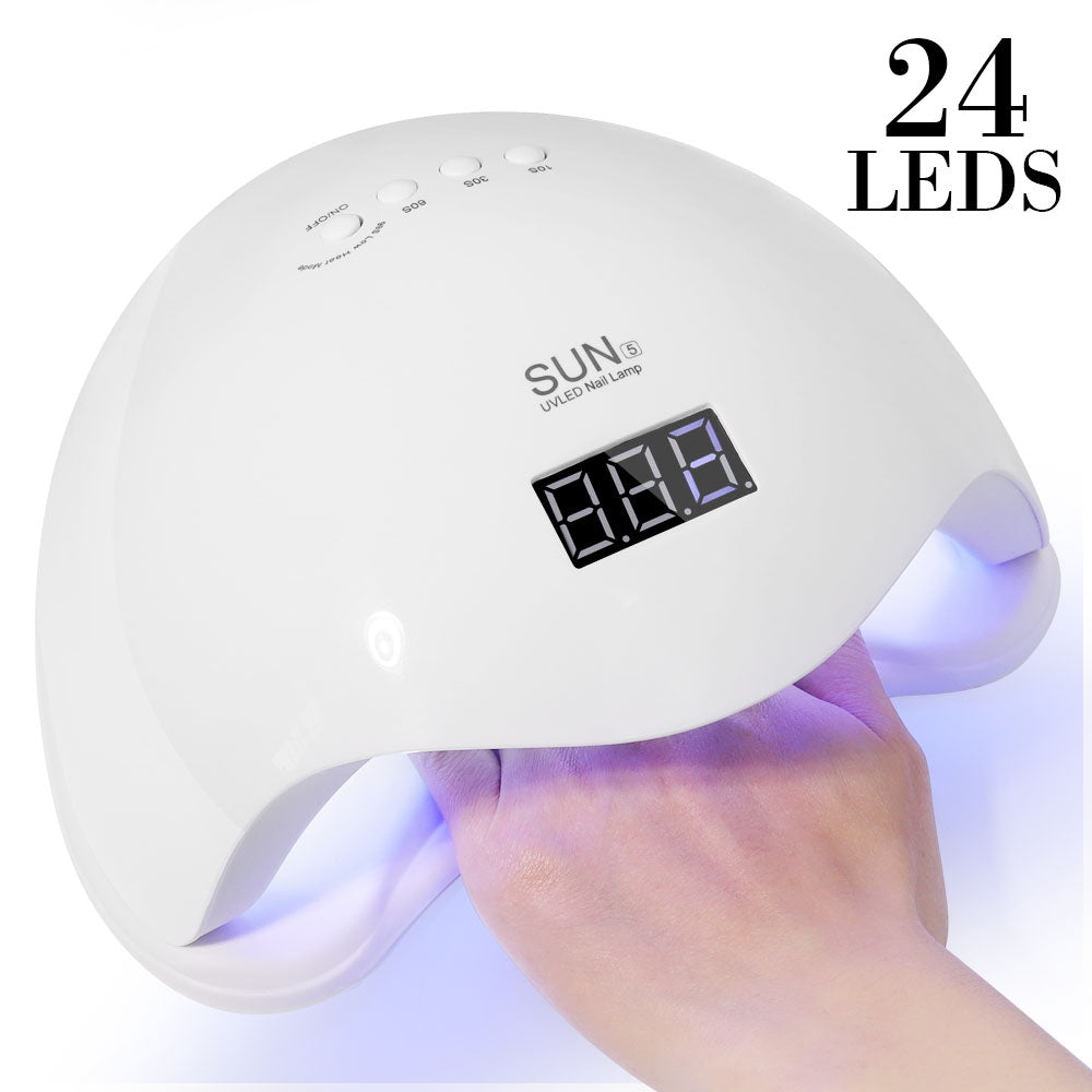 LED Nail Lamp, Nail Dryer Gel Nail Polish Curing LED UV Light With 4 Timers Automatic Sensor LCD Display Professional Nail Art Tools Accessories For Fingernail Toenail Salon