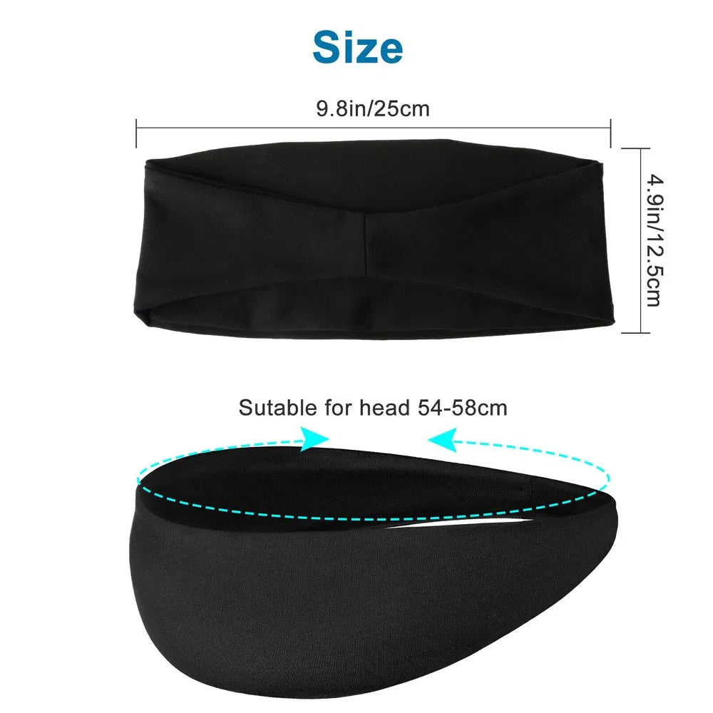 3x Men Women Sweat Sweatband Headband Stretch Sports Head Band Yoga Gym Running