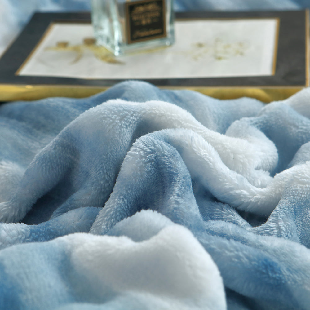 Reversible Faux Rabbit Fur Duvet Cover Set With Camo & Gradient Boho Design, Ultra Soft, Hypoallergenic, Plush Luxury Bedding For All-Season Comfort, Machine Washable, Fluffy Warm Winter Upgrad