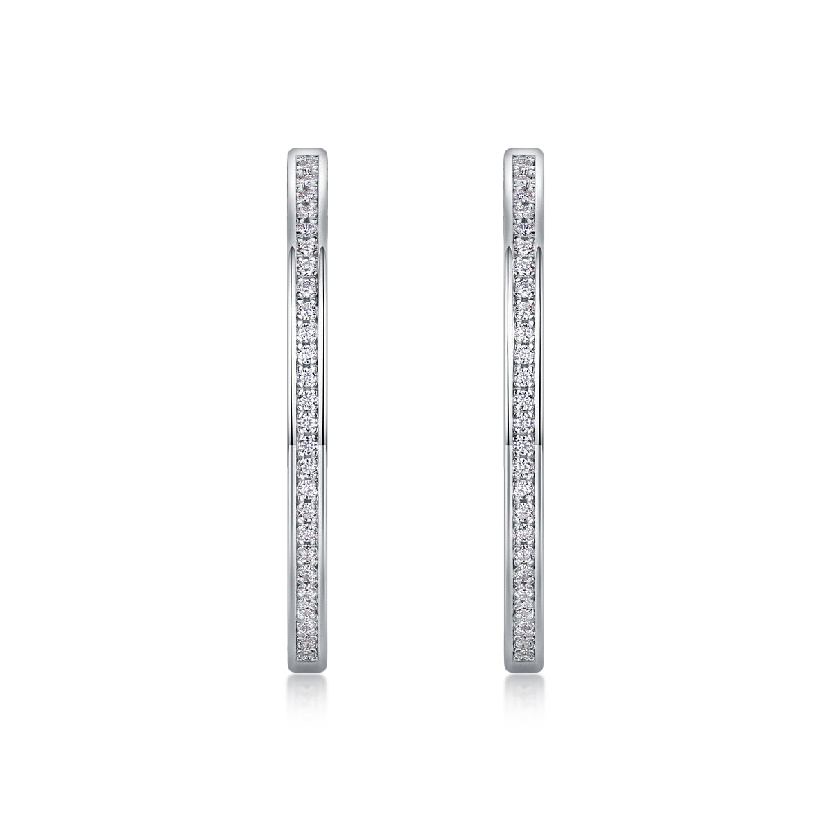 Born Female Master Luxury Fashion Diamond Earrings Stud Inlaid With Mosan Diamond Silver Jewelry