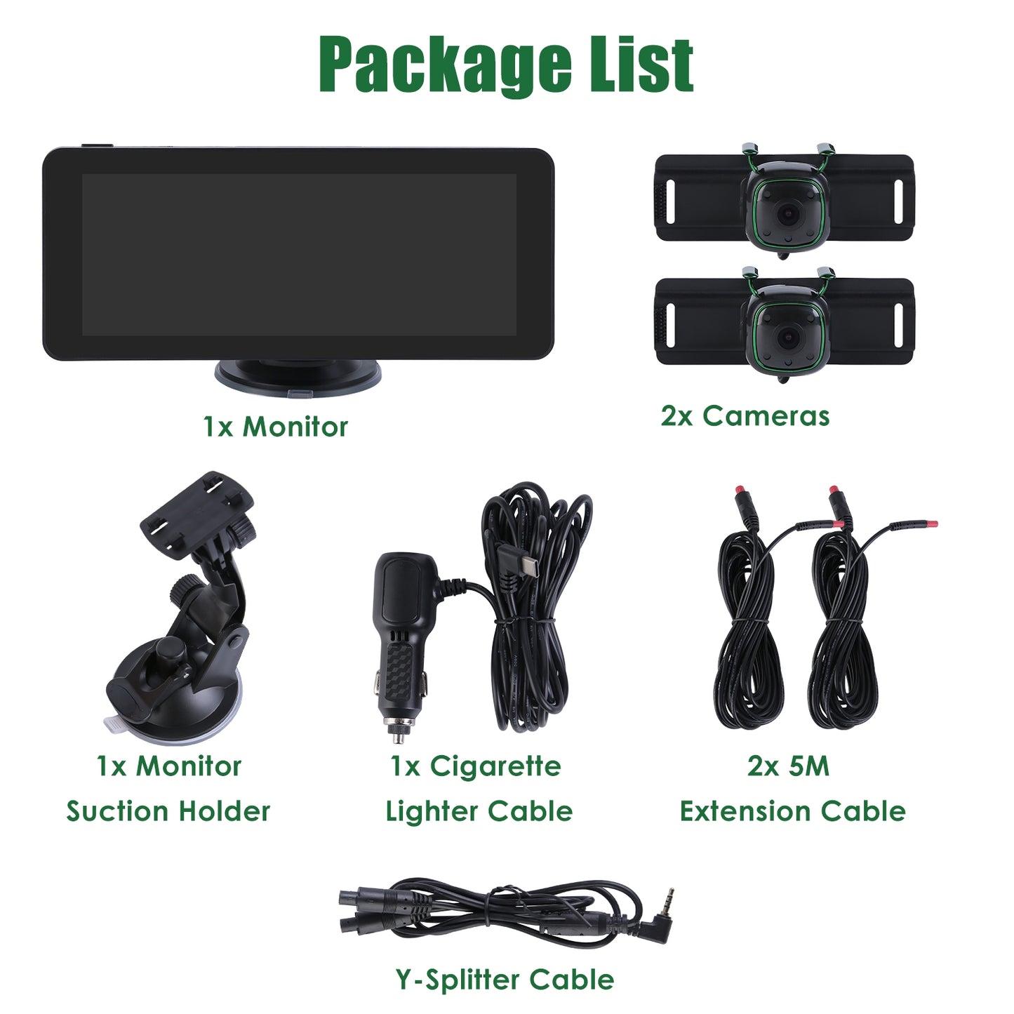 1Pc 1080P Baby Car Camera For 2 Kids Dual Channel Car Baby Monitor Rear Facing Car Seat Camera With 120Degree Wide View 6.86In HD Split Screen Night Vision
