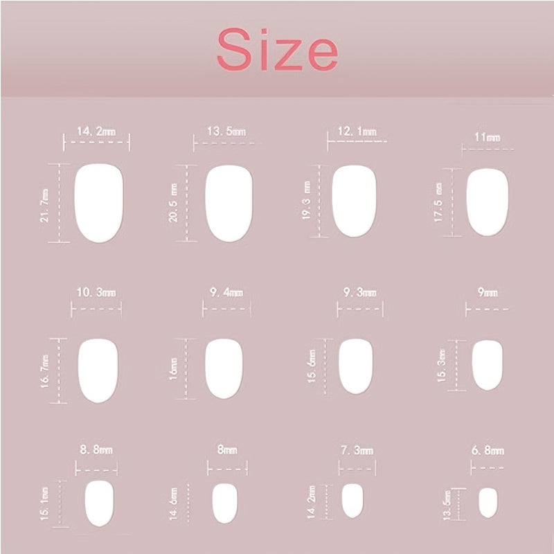 24 PCS Faceless Men Nail Art, Length Long Water Pipe Fake Nails, Had Nail Tips False Nail