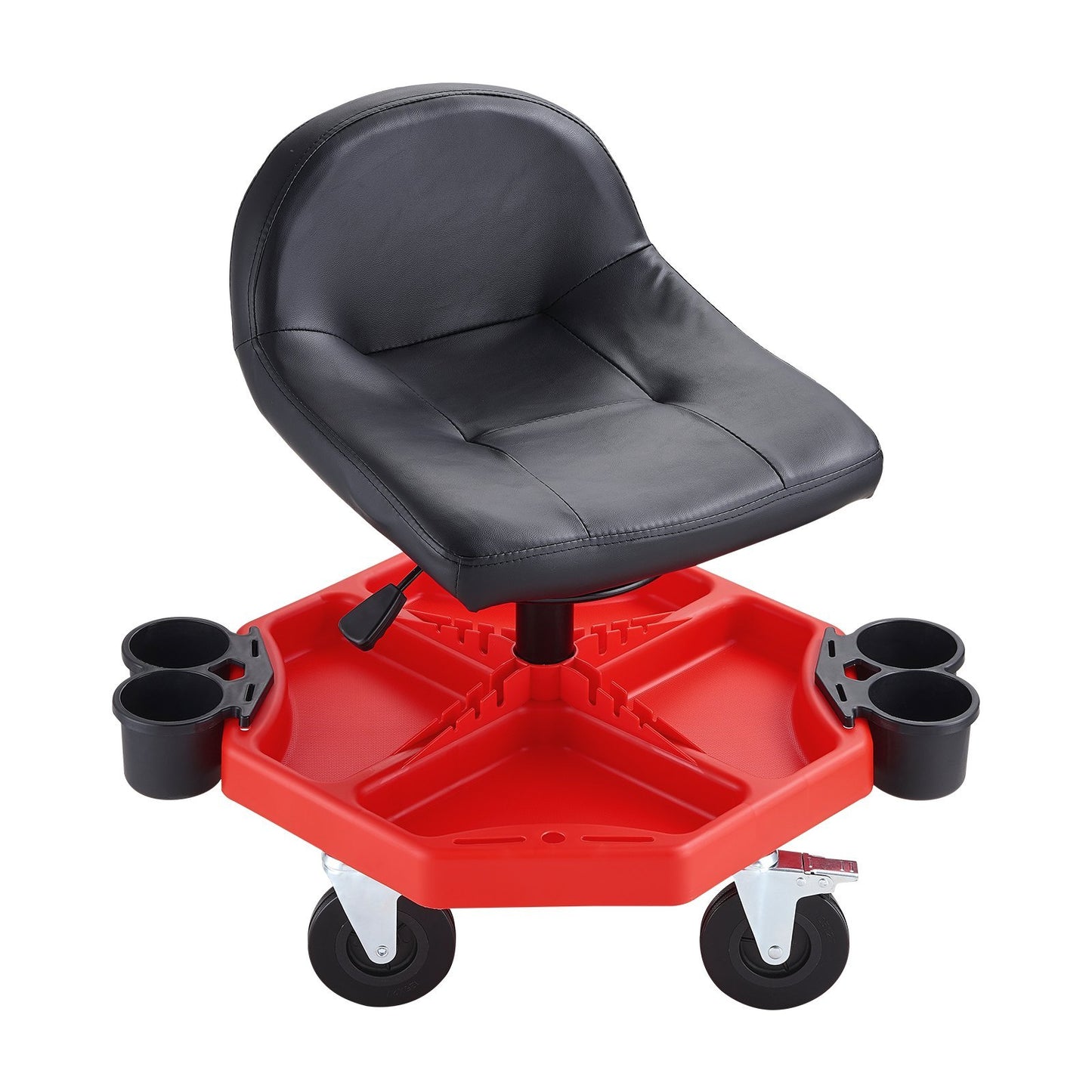 VEVOR Mechanics Swivel Seat 300 LBS Rolling Work Stool Height Adjustable Seat