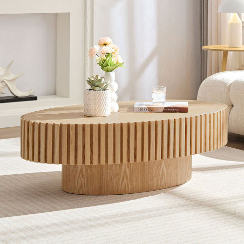 Modern Handmade Drum Coffee Table Banana