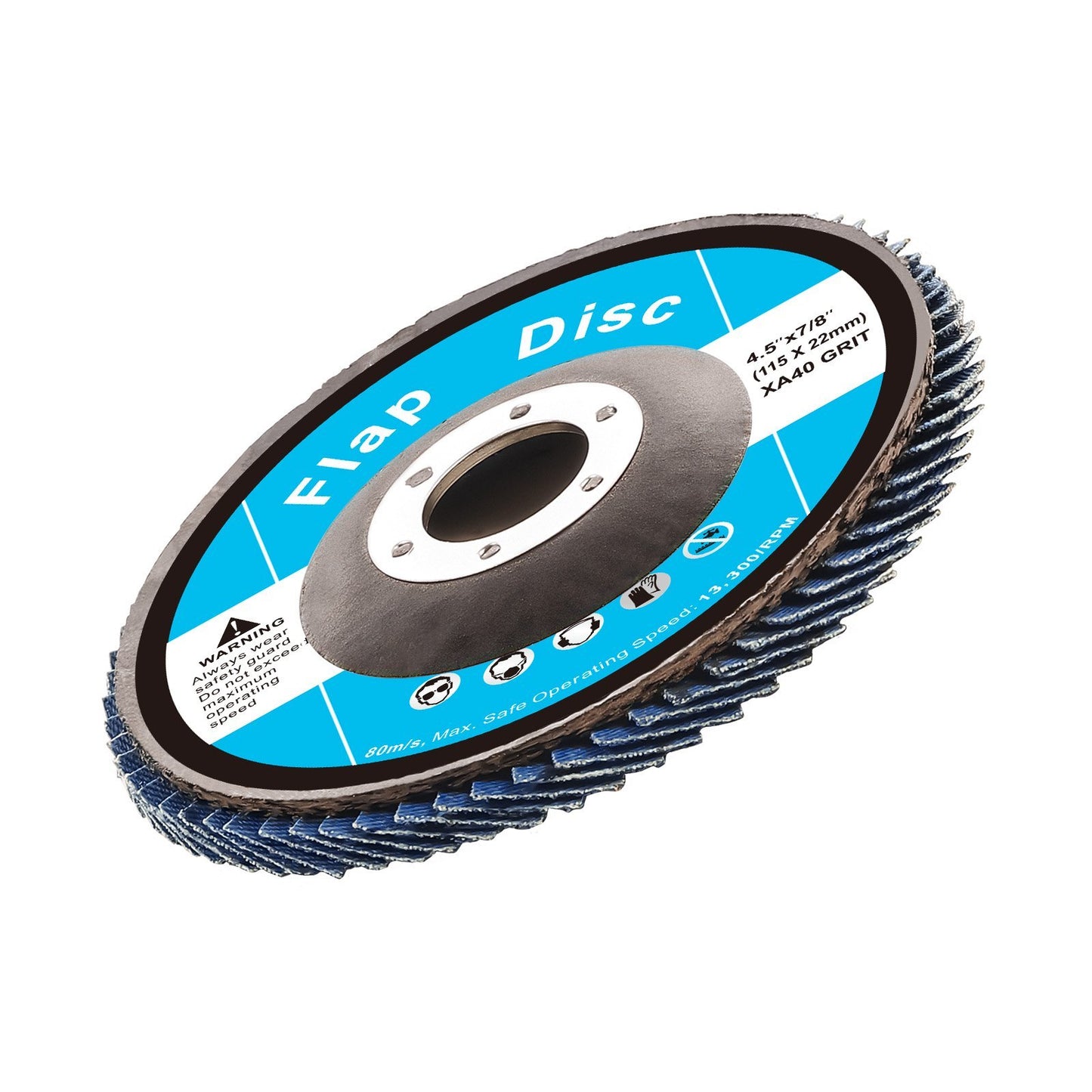 VEVOR Flap Discs Sanding Disc For Angle Grinder 40 Grit 10 Packs